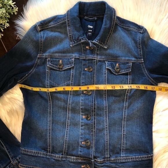 Gap denim dark washed jean jacket sz small - Picture 9 of 9